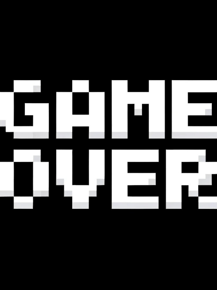 Thumbnail 3 of 3, Scarf, Game Over Retro Lettering designed and sold by MEMES-GER.