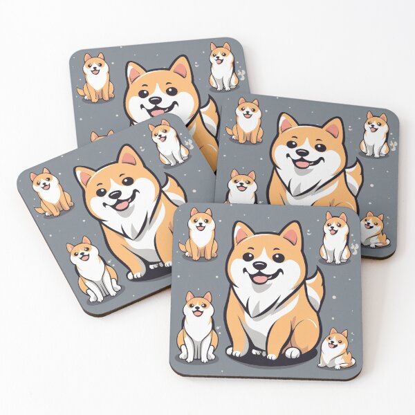Item preview, Cute Shiba Inu Dog Ghost Cartoon Vector Icon Illustration designed and sold by hjian8219.