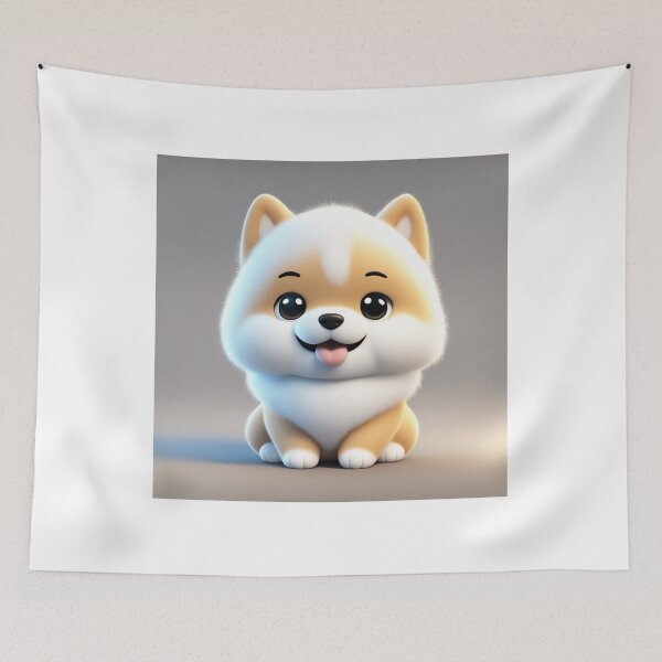 Item preview, Cute Shiba Inu Dog Ghost Cartoon Vector Icon Illustration designed and sold by hjian8219.