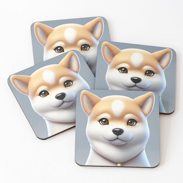 Item preview, Cute Shiba Inu Dog Ghost Cartoon Vector Icon Illustration designed and sold by hjian8219.