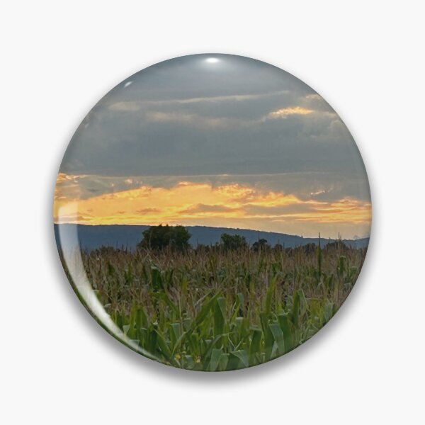 Item preview, Sunset Behind the Corn Field in the Mountains designed and sold by fierceautie.