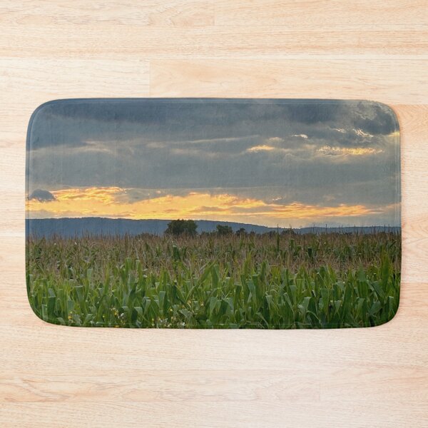 Item preview, Sunset Behind the Corn Field in the Mountains designed and sold by fierceautie.