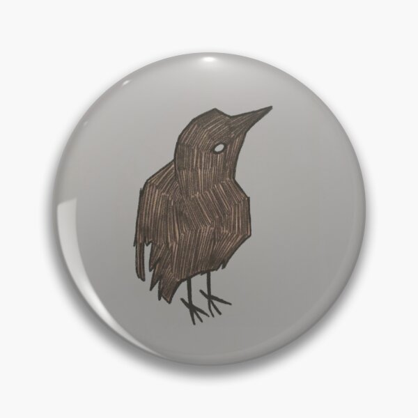 Item preview, Tiny Curious Blackbird  designed and sold by Cat Proulx.