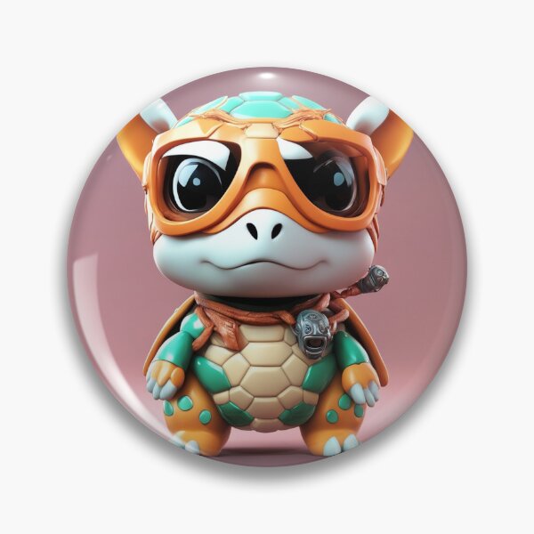Item preview, Cute Ninja Turtle Cartoon Vector Icon Illustration designed and sold by hjian8219.