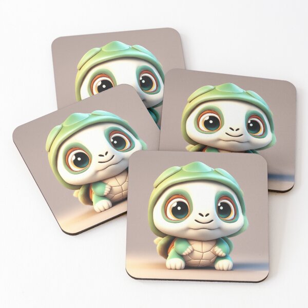 Item preview, Cute Ninja Turtle Cartoon Vector Icon Illustration designed and sold by hjian8219.