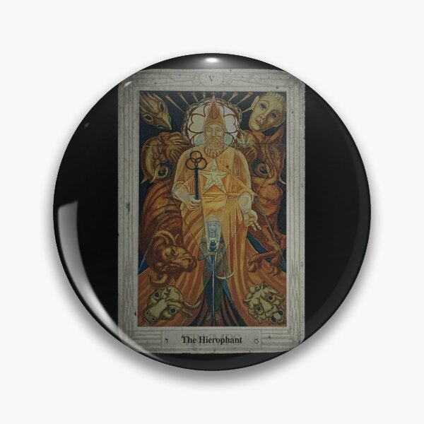Item preview, Thoth Tarot V The Hierophant + Distressed designed and sold by litmusician.
