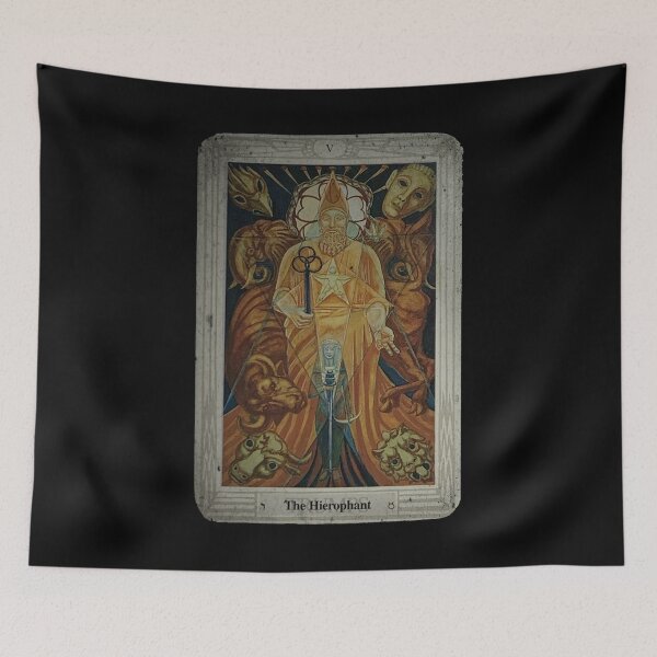Item preview, Thoth Tarot V The Hierophant + Distressed designed and sold by litmusician.