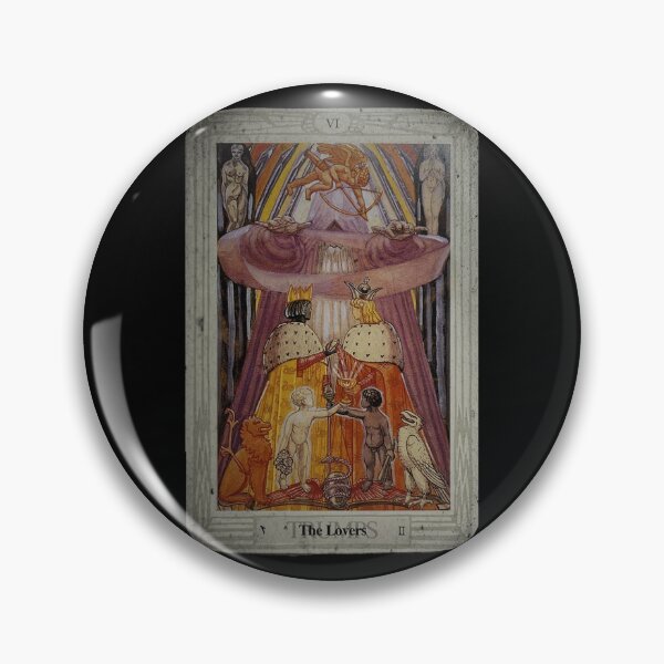 Item preview, Thoth Tarot VI The Lovers + Distressed designed and sold by litmusician.