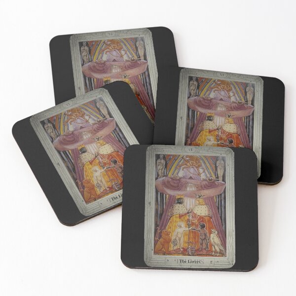 Item preview, Thoth Tarot VI The Lovers + Distressed designed and sold by litmusician.