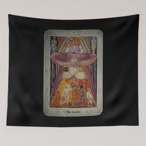 Item preview, Thoth Tarot VI The Lovers + Distressed designed and sold by litmusician.