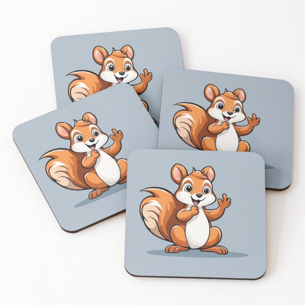 Item preview, Cute Squirrel Waving Hand Cartoon Vector Icon Illustration designed and sold by hjian8219.