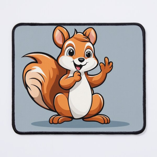 Item preview, Cute Squirrel Waving Hand Cartoon Vector Icon Illustration designed and sold by hjian8219.
