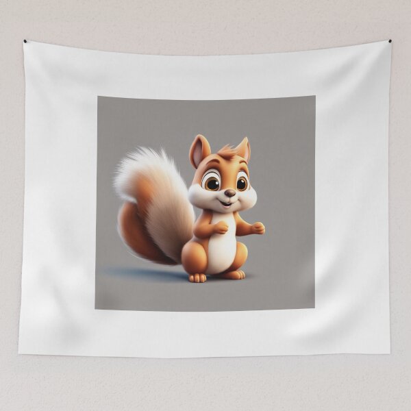 Item preview, Cute Squirrel Waving Hand Cartoon Vector Icon Illustration designed and sold by hjian8219.
