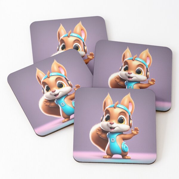 Item preview, Cute Squirrel Waving Hand Cartoon Vector Icon Illustration designed and sold by hjian8219.