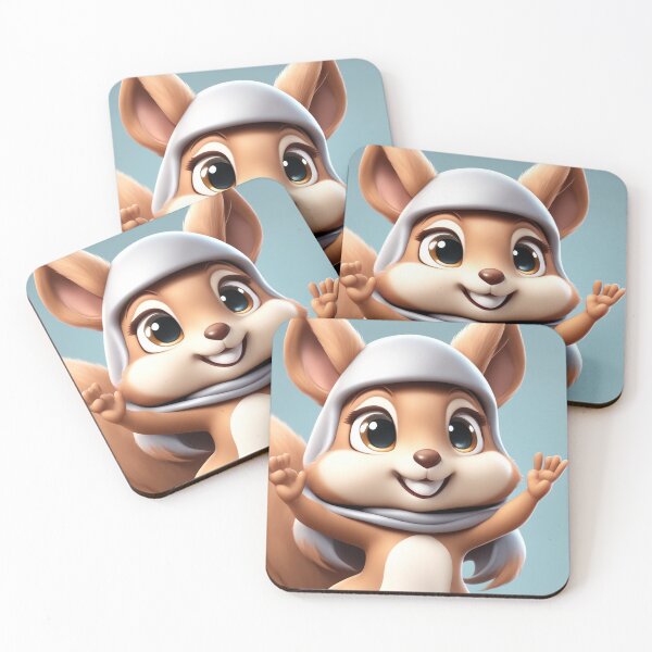 Item preview, Cute Squirrel Waving Hand Cartoon Vector Icon Illustration designed and sold by hjian8219.