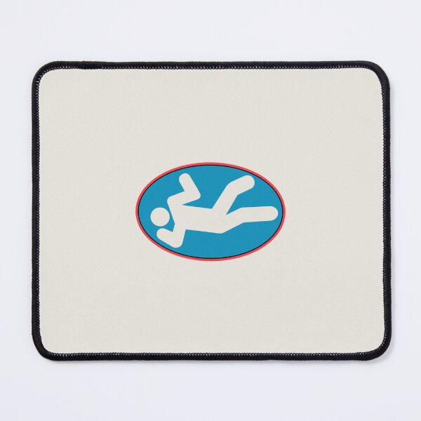 Item preview, Person Silhouette Figure Drowning in Blue Water Outline designed and sold by aestheticqueen.