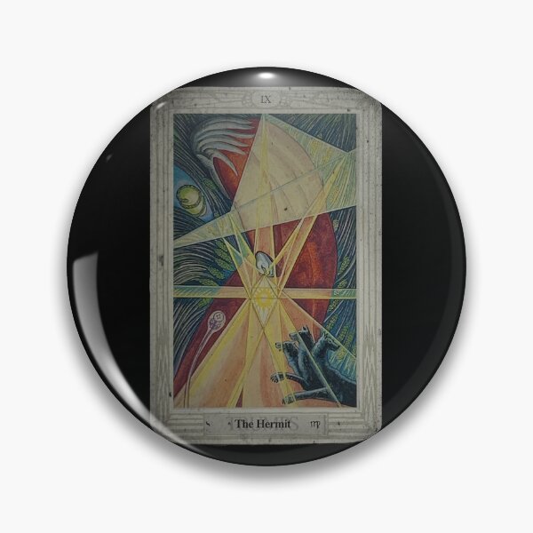 Item preview, Thoth Tarot IX The Hermit + Distressed designed and sold by litmusician.