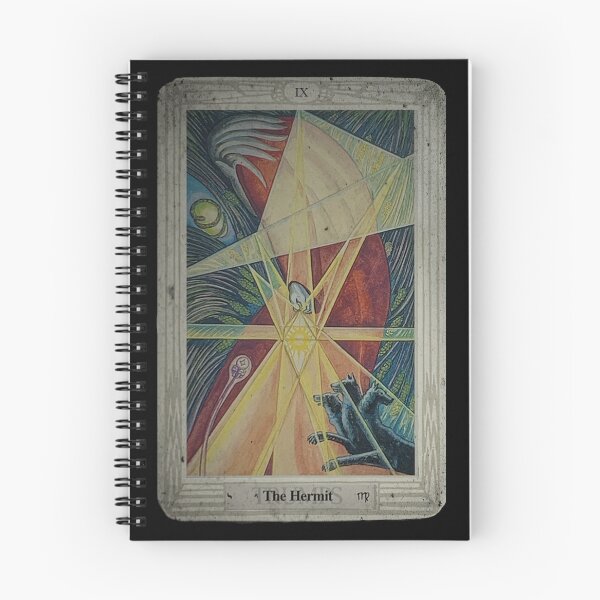 Item preview, Thoth Tarot IX The Hermit + Distressed designed and sold by litmusician.