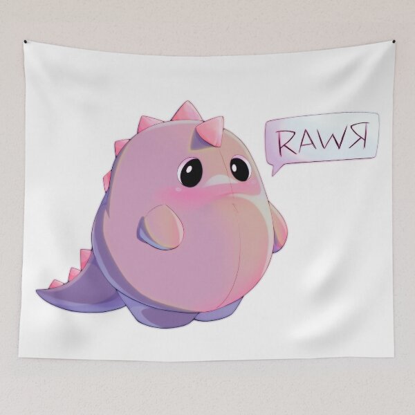 Item preview, Bogchoncho Dino Rawr Rosa designed and sold by Chibizl.