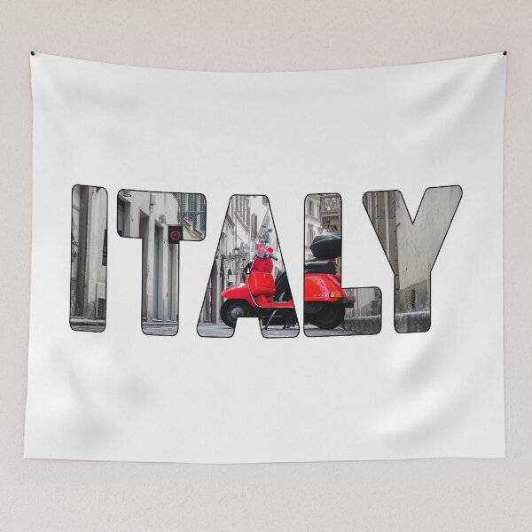 Item preview, ITALY - Red Scooter in Backstreet Classic Style designed and sold by Adam Gormley.