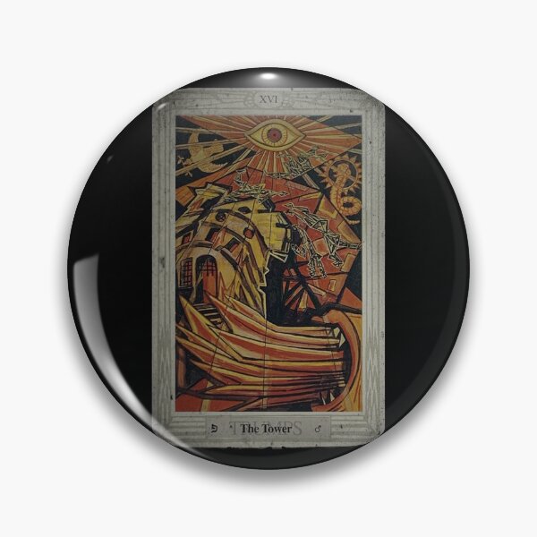 Item preview, Thoth Tarot XVI The Tower + Distressed designed and sold by litmusician.