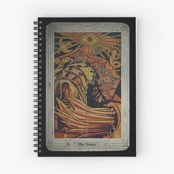 Item preview, Thoth Tarot XVI The Tower + Distressed designed and sold by litmusician.