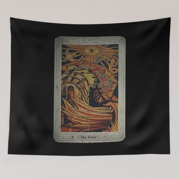 Item preview, Thoth Tarot XVI The Tower + Distressed designed and sold by litmusician.
