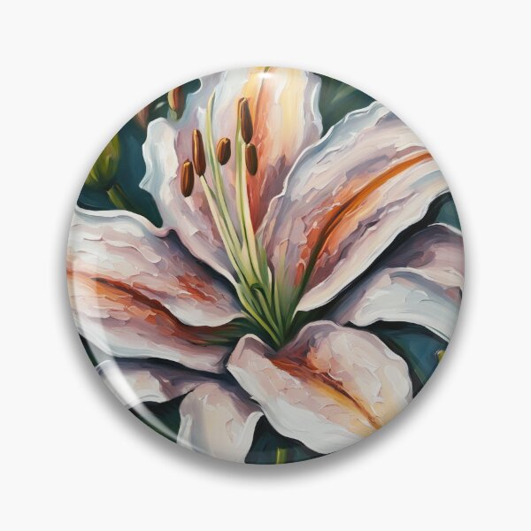 Item preview, Stargazer Lily Flower Impasto style designed and sold by Glimmersmith.