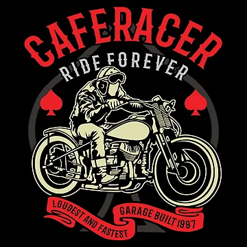 Artwork thumbnail, Cafe Racer Ride Motorcycles Forever by SinfamousTwo