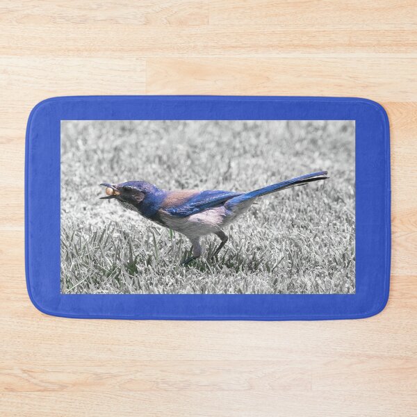 Item preview, Scrub Jay Collecting Bark Butter Bits designed and sold by CarolM.