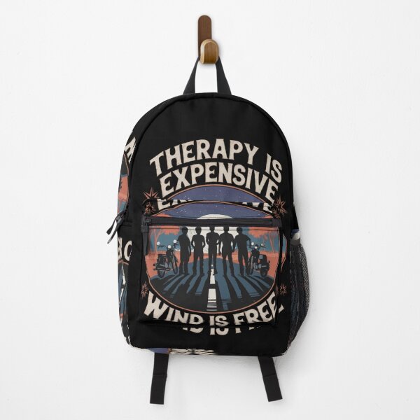 Item preview, Retro Biker Fan T-Shirt Therapy Costs, Wind is Free Tshirt for Bikers Fans Shirt designed and sold by piketo.