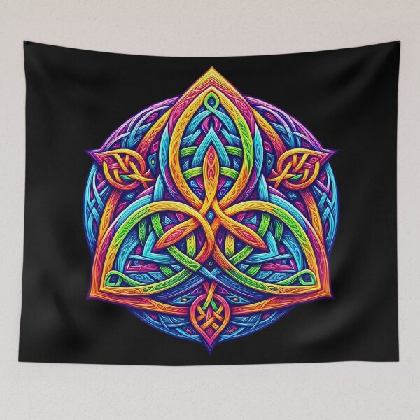 Aperçu de l'œuvre Noeud de la Trinité Triquetra Noeud celtique Noeud sacré de l'harmonie créée et vendue par HolidayT-Shirts.
