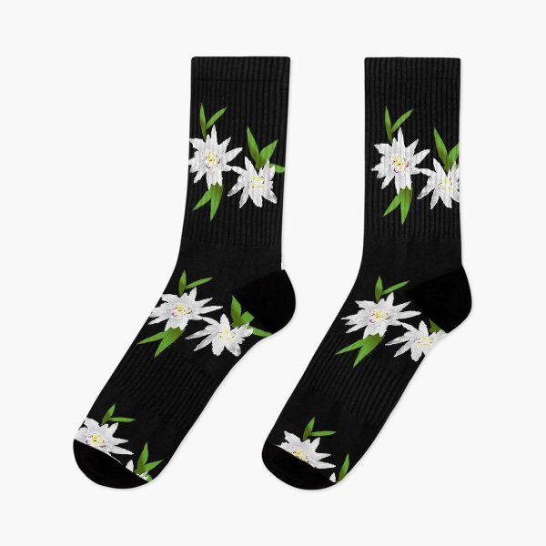 Item preview, Edelweiss flower art alpine flower lover European Alps lover  designed and sold by Artstastic.