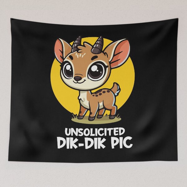 Item preview, Unsolicited Dik-Dik pic - funny Dik Dik (on dark colors) designed and sold by messy-nessie.