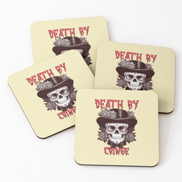 Item preview, Death by CRINGE SKULL dia de los muertos roses chicano designed and sold by El Brown Mercado.