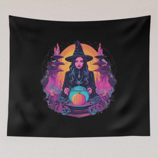Item preview, Mystical Witchcraft & Magic: Surrealism & Synthwave Fusion D2 designed and sold by pixelandcrafted.
