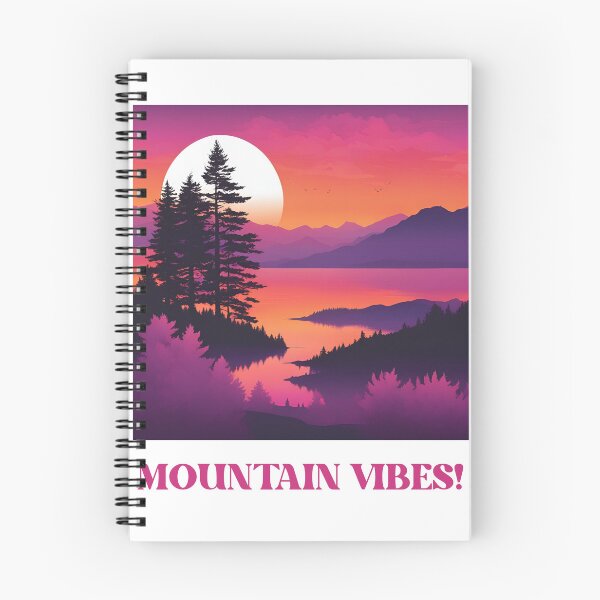Item preview, Mountain/Lake sunset print designed and sold by NicMacTees.