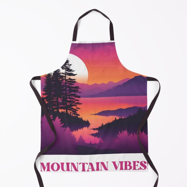 Item preview, Mountain/Lake sunset print designed and sold by NicMacTees.