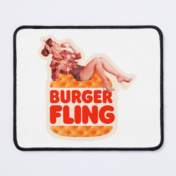 Item preview, Burger Fling designed and sold by Snarrly Illustration.