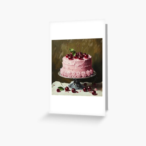 Item preview, Cherry Cake Artwork designed and sold by hibiscuss3.