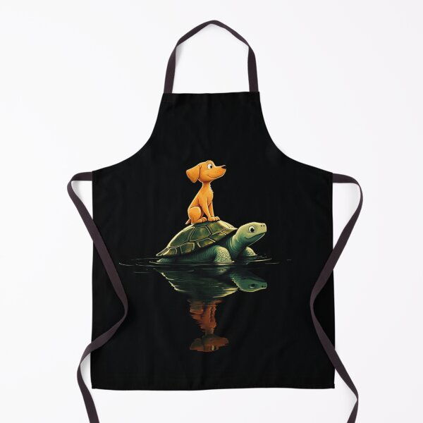 Item preview, Dog Riding on Turtle Through Water designed and sold by yodaddydesigns.