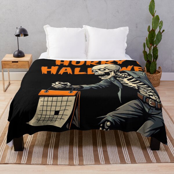 Item preview, Hurry Up Halloween - Excited Skeleton Waiting for Halloween designed and sold by markymaarty.