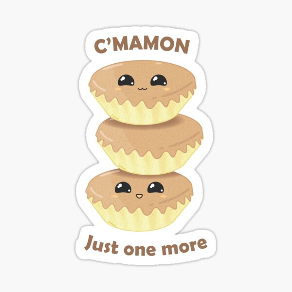 Just one more Classic Mamon Sponge Cake Chiffon Cake Sticker