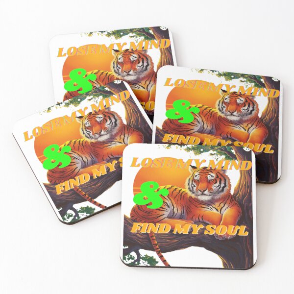 Item preview, "A relaxed tiger contemplating the tranquil forest atmosphere at sunset" designed and sold by MAR1RJD.