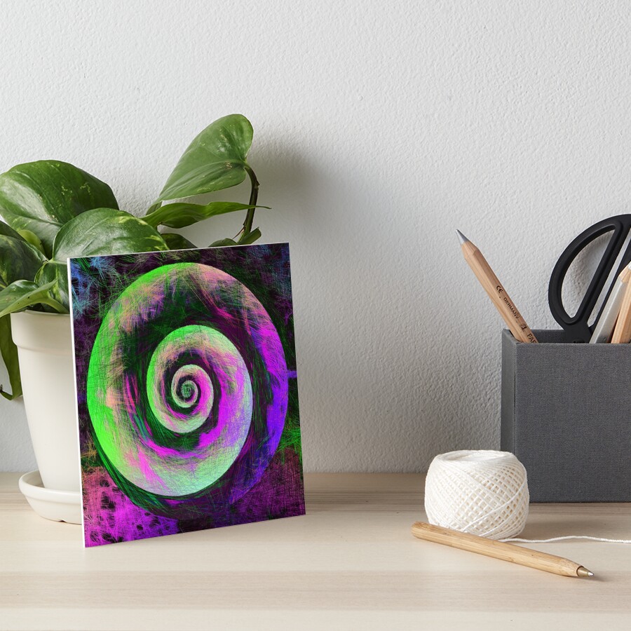 Abstract galaxy spiral Art Board Print
