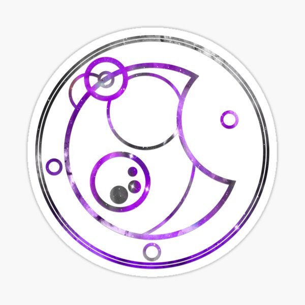 Asexual in Circular Gallifreyan Sticker
