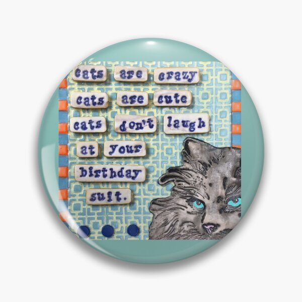 Item preview, Birthday Suit Cat designed and sold by prunellaparsnip.