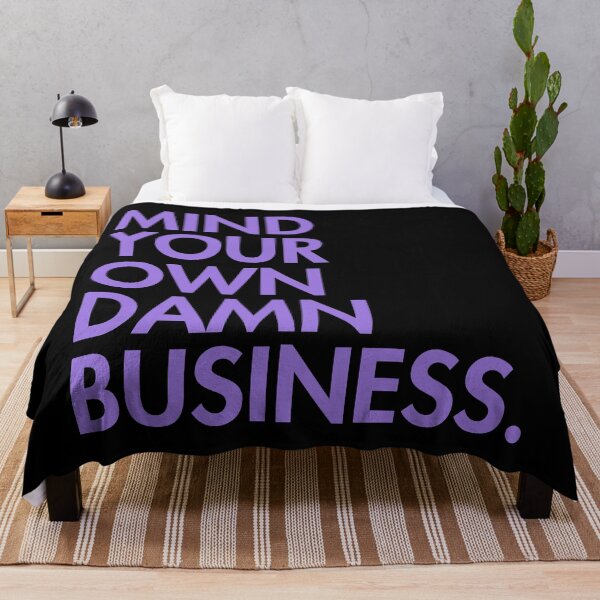 Artikelvorschau, Mind your own damn business - lavender 1.0 entworfen und verkauft von Thelittlelord.