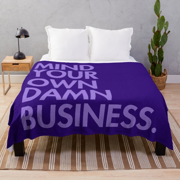Artikelvorschau, Mind your own damn business - lavender 2.0 entworfen und verkauft von Thelittlelord.