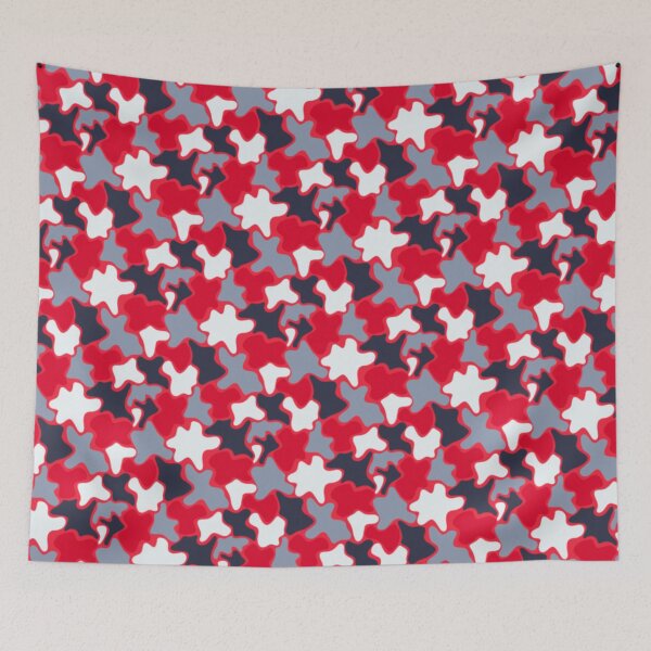 Item preview, BLOBS, ABSTRACT ART PRINT IN RED designed and sold by larissa-myrie.